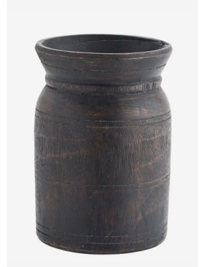 RECYCLED WOODEN JAR...